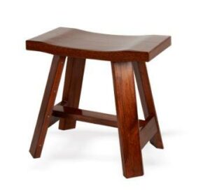 Esthetica - Ujjwal Wooden Spa Stool (EST060)